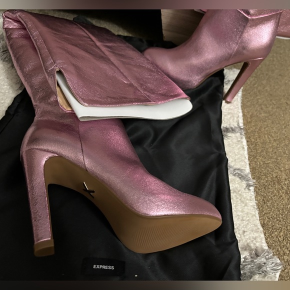 Gorgeous Express over the knee boots women’s size 6 get for a night on the town - Picture 3 of 5